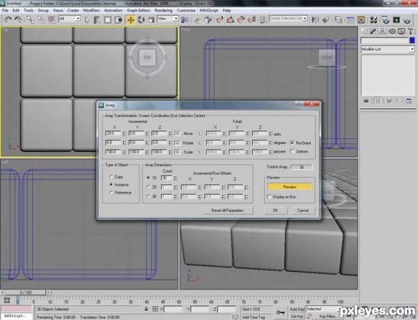 Creation of Blocking PXL: Step 4